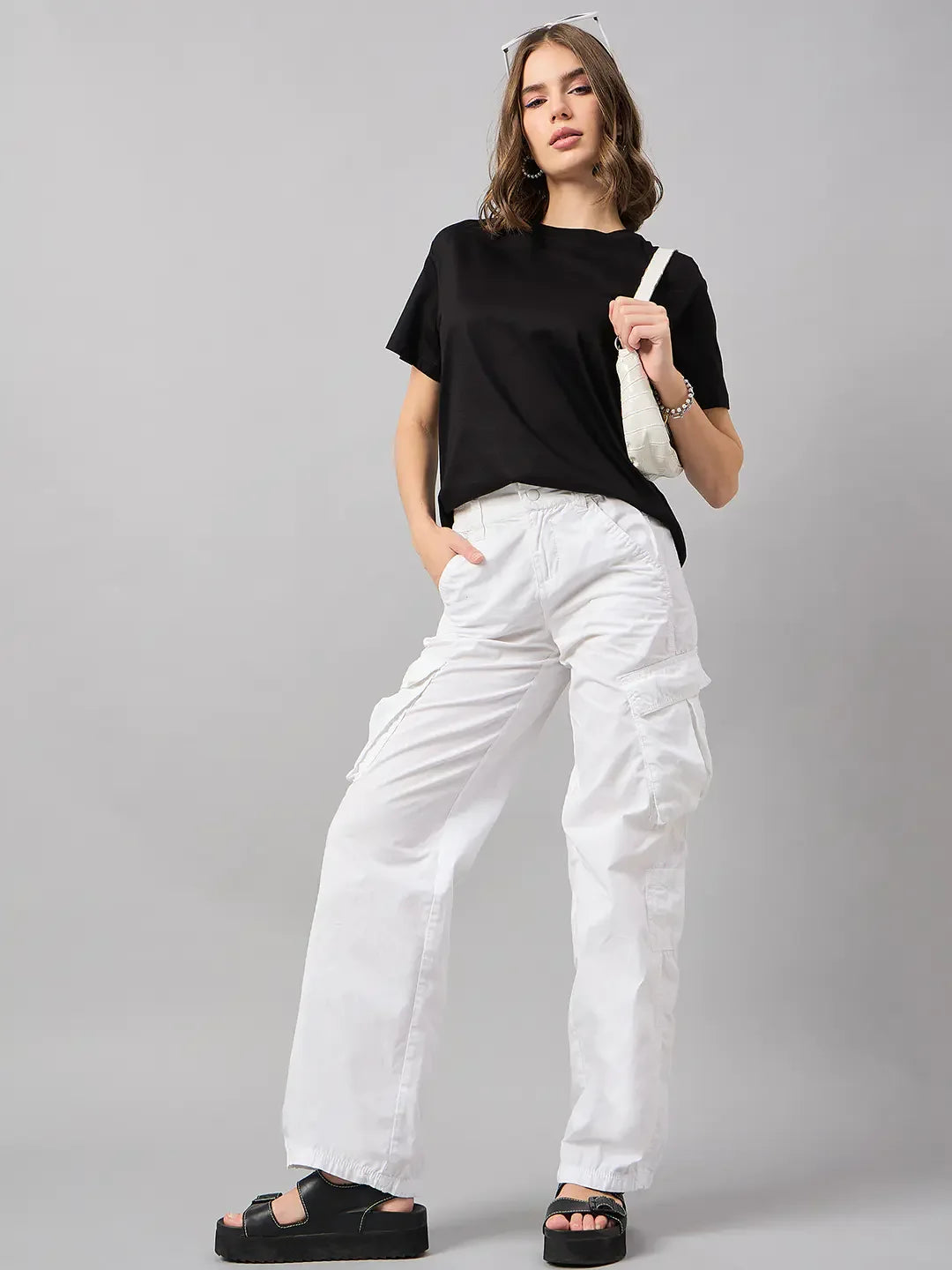 98 Degree North Women’s Black Relaxed Fit Cotton T-Shirt – Minimalist Everyday Essential