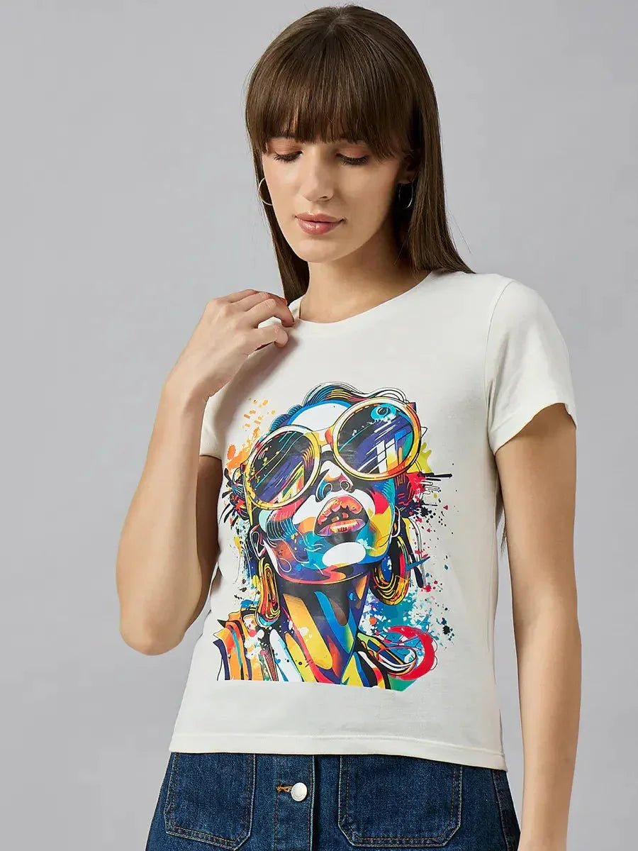 Designed for comfort, this typography cotton tee is perfect for casual daily wear