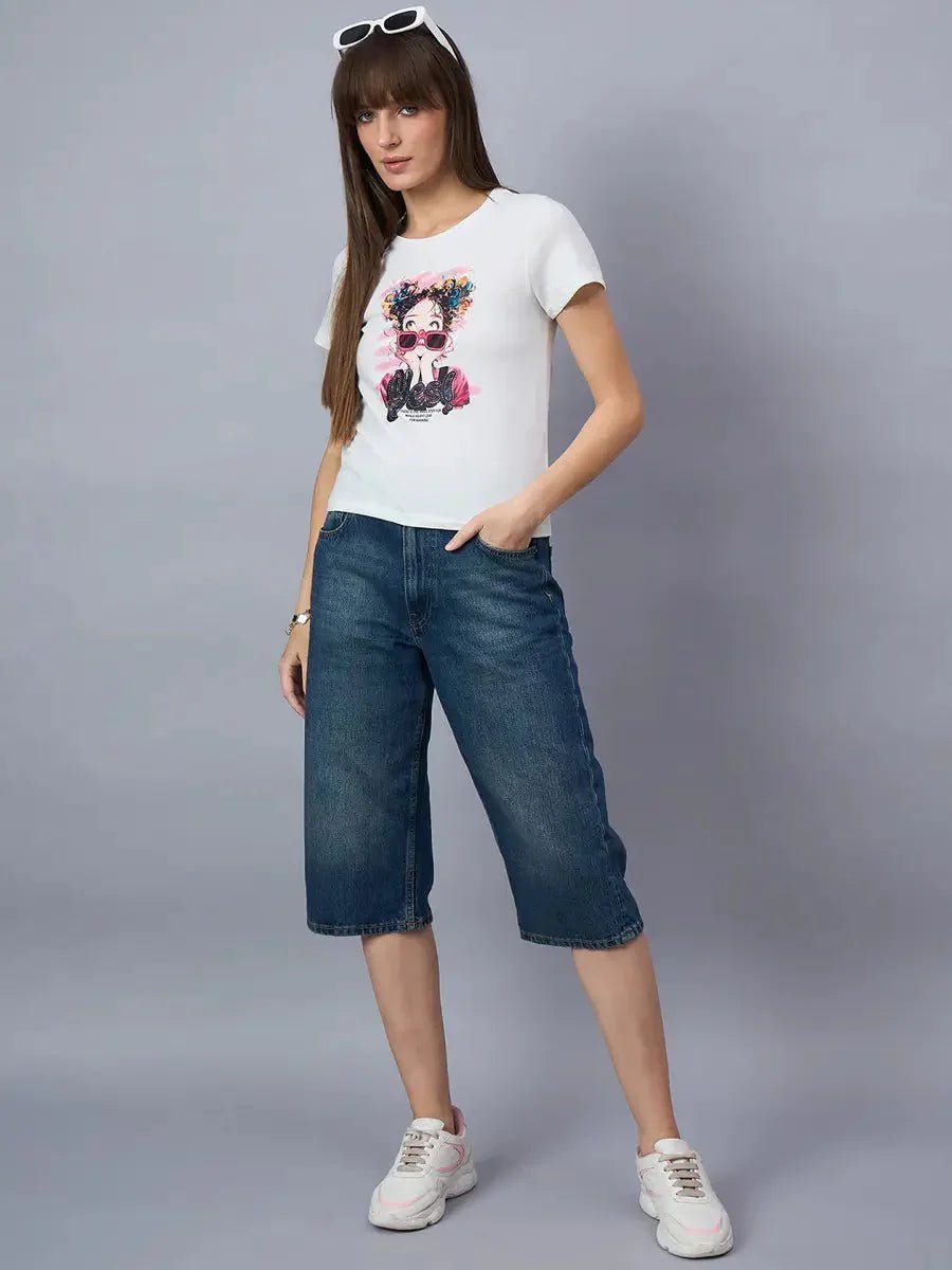 Lightweight and breathable cotton typography tee — ideal for everyday wear