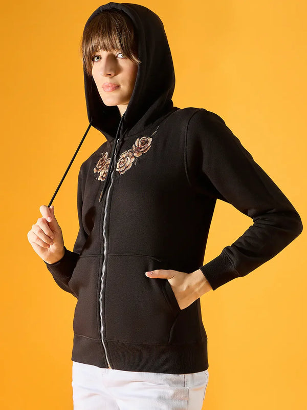 ジャケット・アウター Embroidery Flower Beads Hoodie ジャケット・アウター Embroidery Flower Beads Hoodie