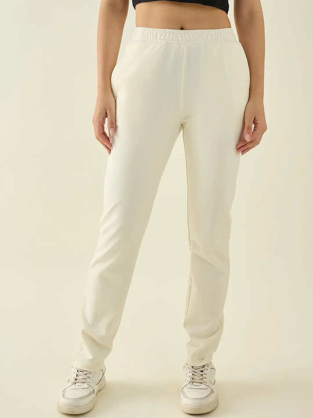 Women’s Butter Regular Fit Cotton Stretchable Trousers | Chic Pastel Everyday Pants