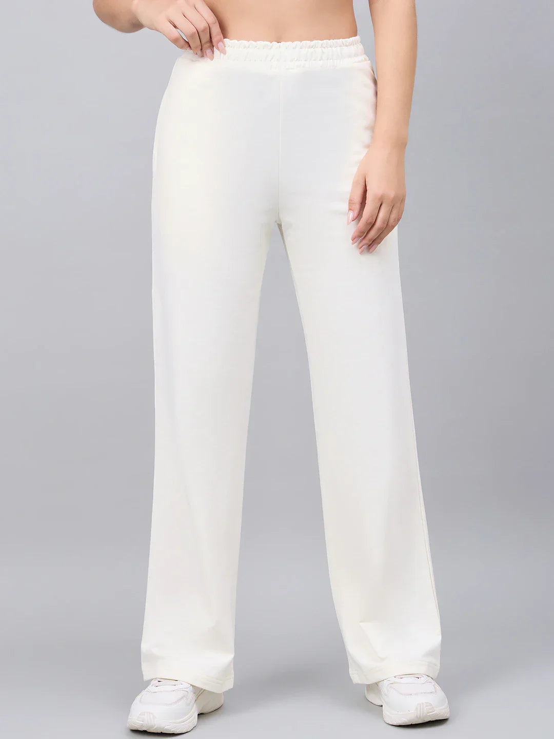 Women’s Butter Yellow Cotton Stretchable Trackpants – Relaxed Fit Everyday Casual & Travel Bottoms India