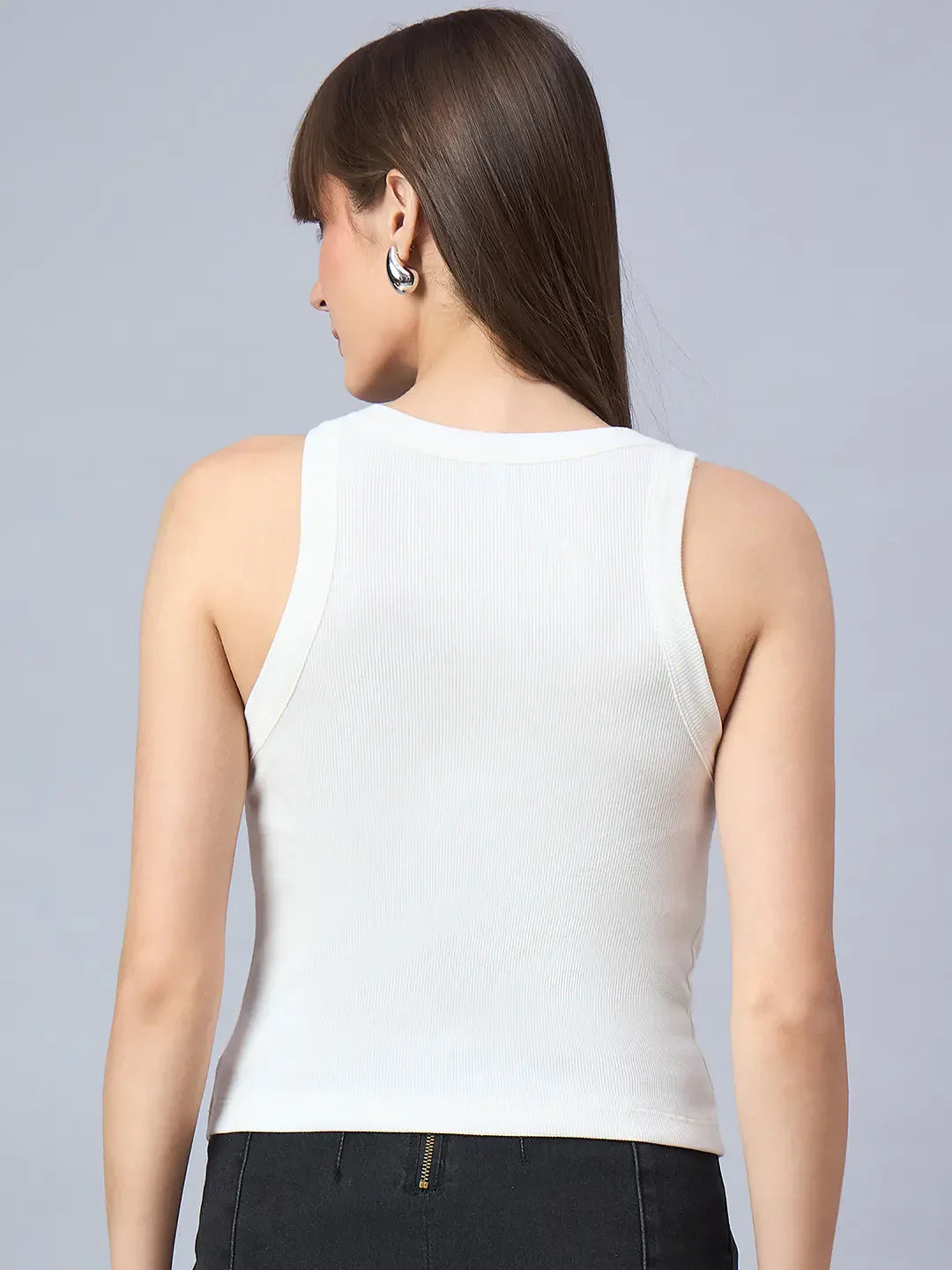 Minimal Chic Ribbed Sleeveless Crop Top – 98degreenorth
